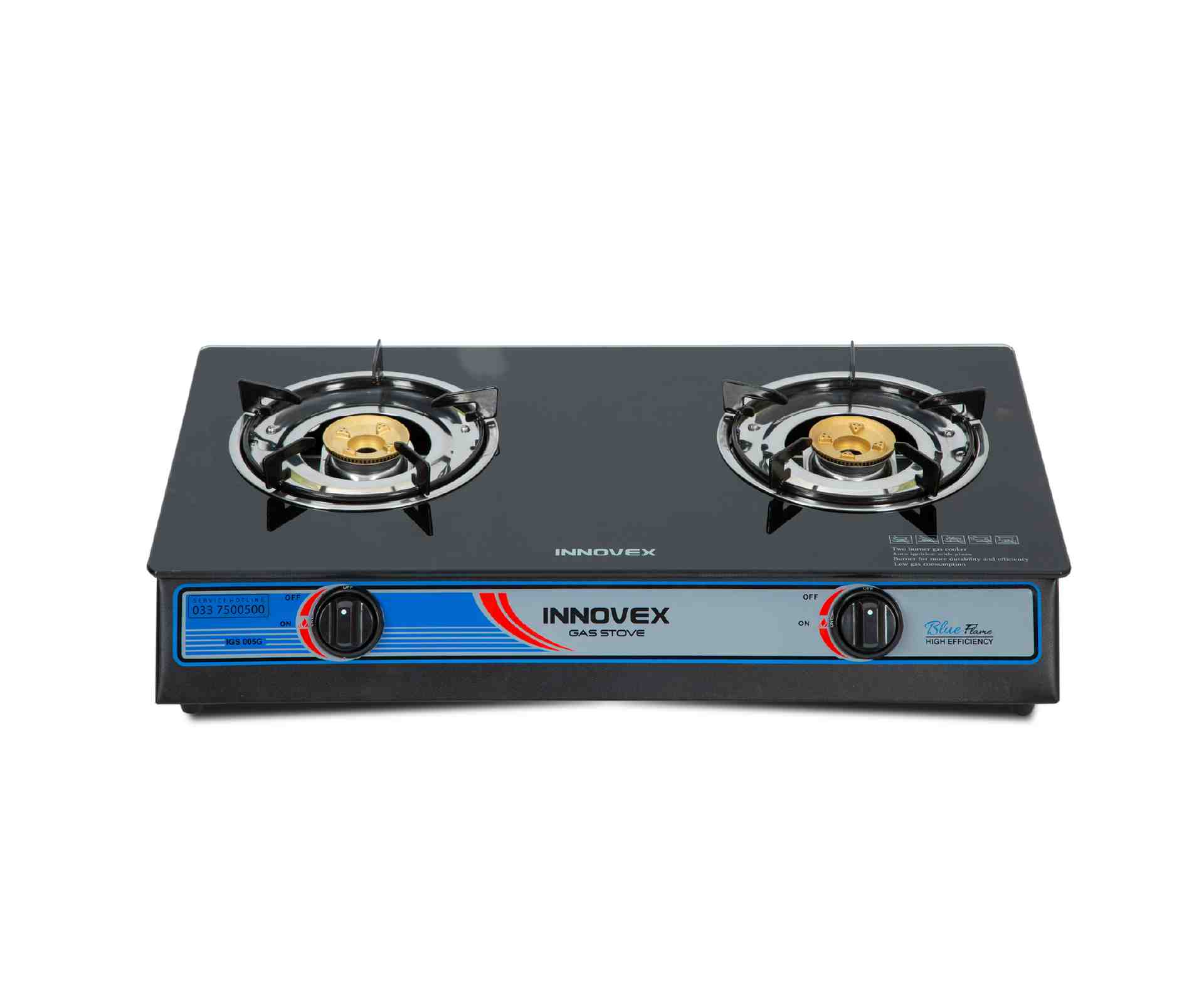Two Burner Gas Stove - Glass Top - Kitchen Appliances