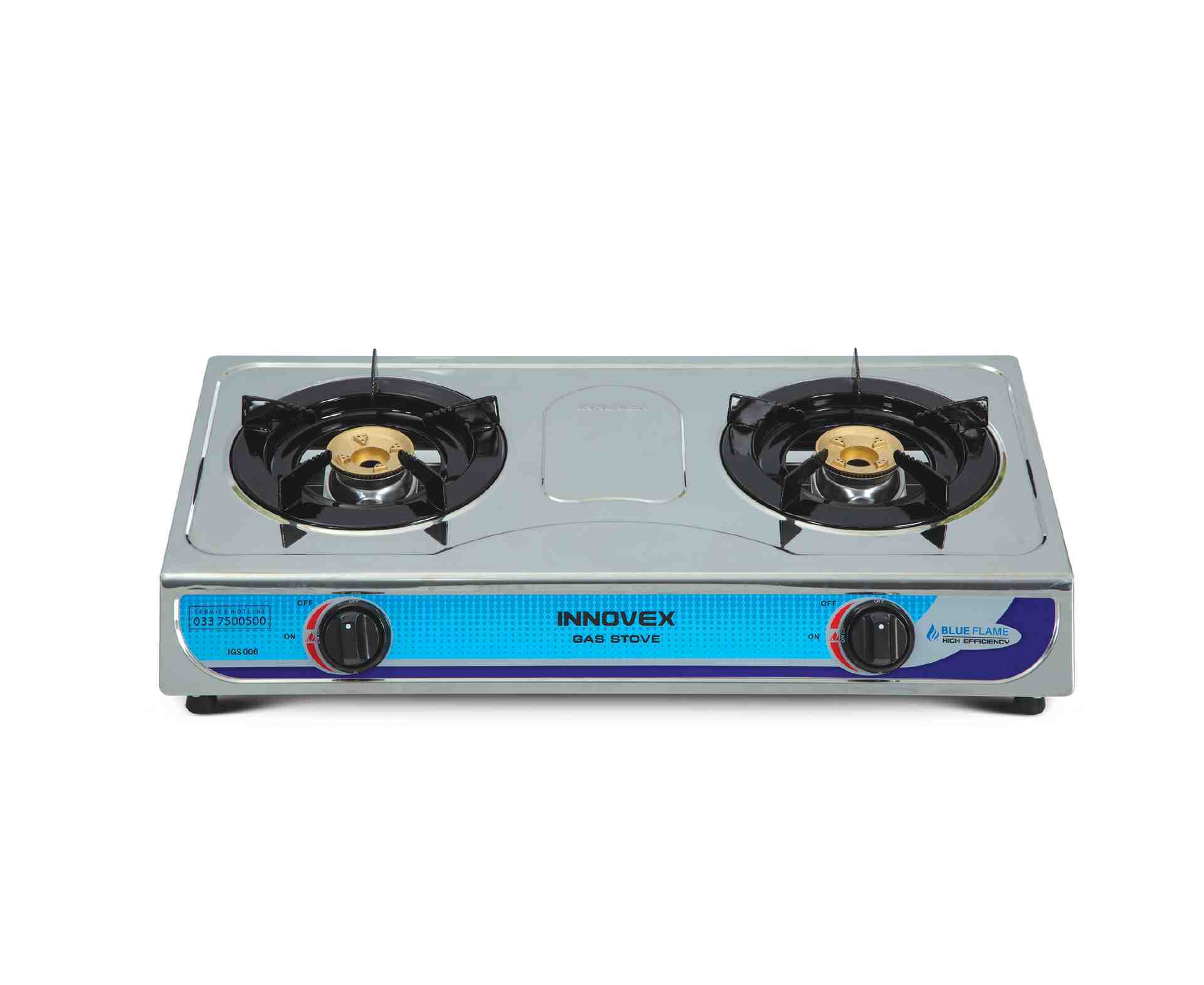 Two Burner Gas Stove - Stainless Steel - Kitchen Appliances
